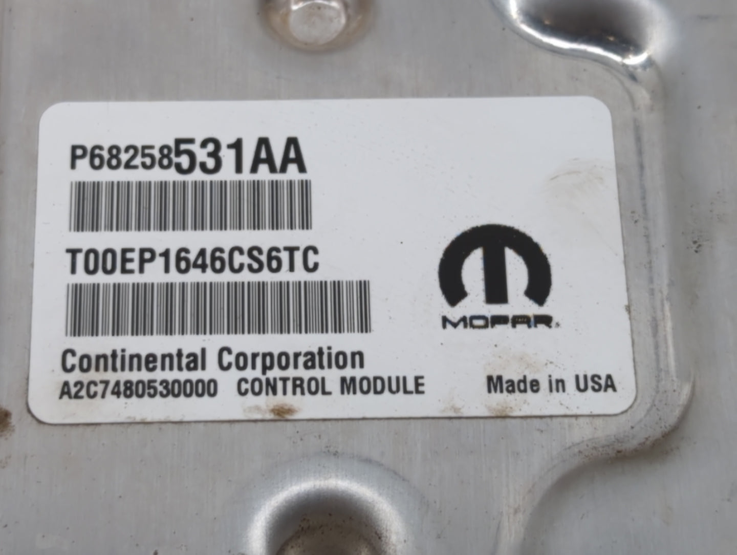2016-2017 Jeep Cherokee PCM Engine Control Computer ECU ECM PCU OEM P/N:P68250527AG P68258531AA, P68258531AB Fits Fits 2016 
