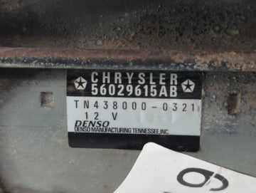 2015-2022 Jeep Cherokee Car Starter Motor Solenoid OEM P/N:TN438000-0321 56029615AB Fits OEM Used Auto Parts