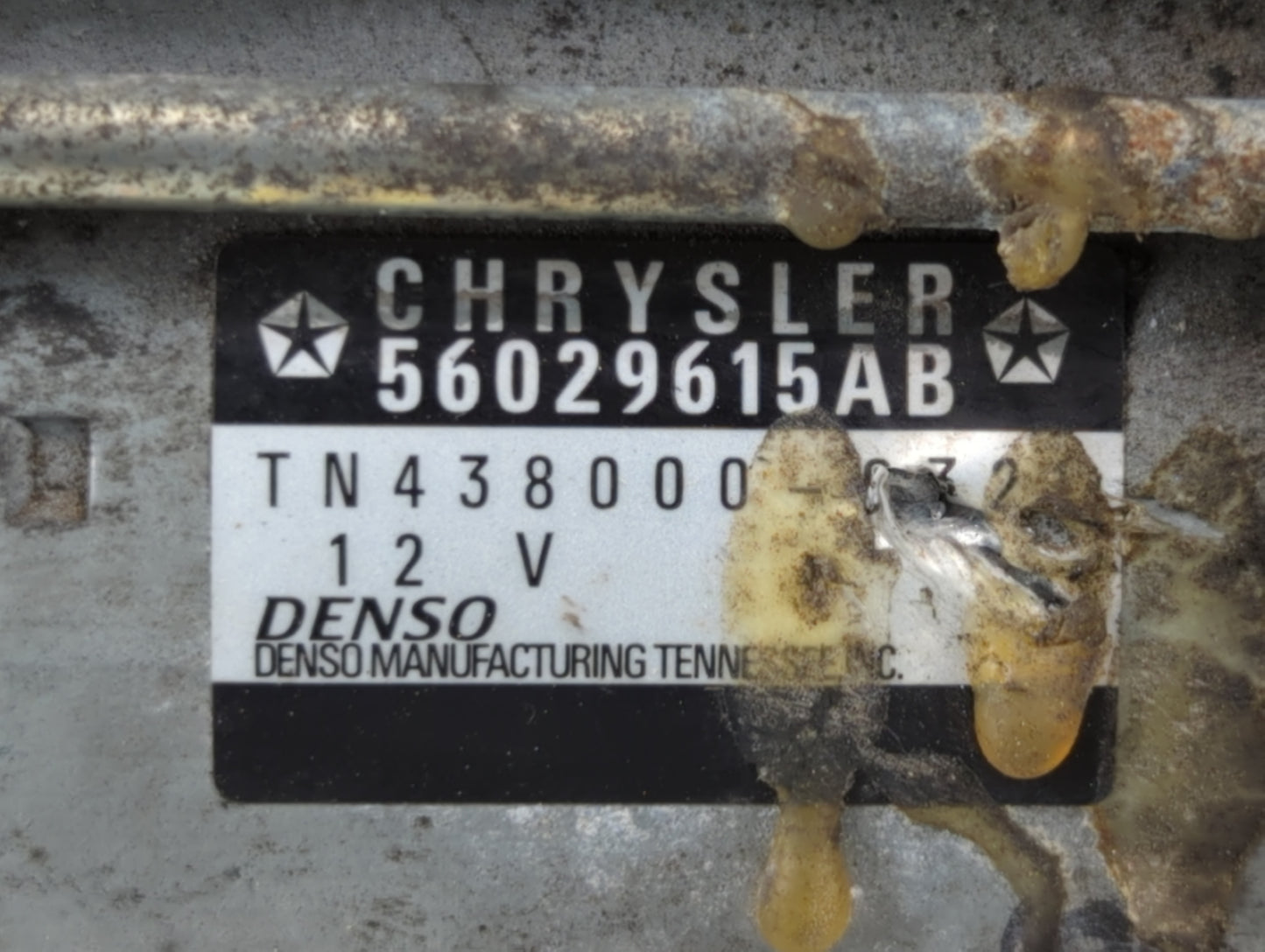 2015-2022 Jeep Cherokee Car Starter Motor Solenoid OEM P/N:TN438000-0321 56029615AB Fits OEM Used Auto Parts - Oemusedautopa