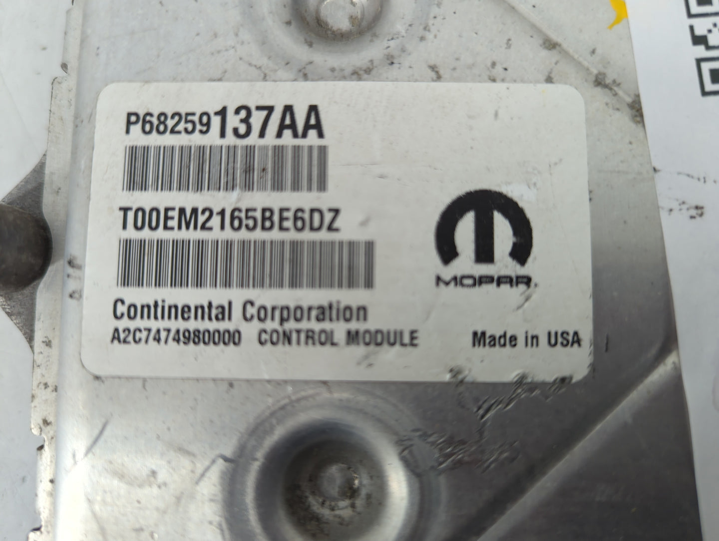 2016-2017 Jeep Cherokee PCM Engine Control Computer ECU ECM PCU OEM P/N:6818770 P68259137AA Fits Fits 2016 2017 OEM Used Aut