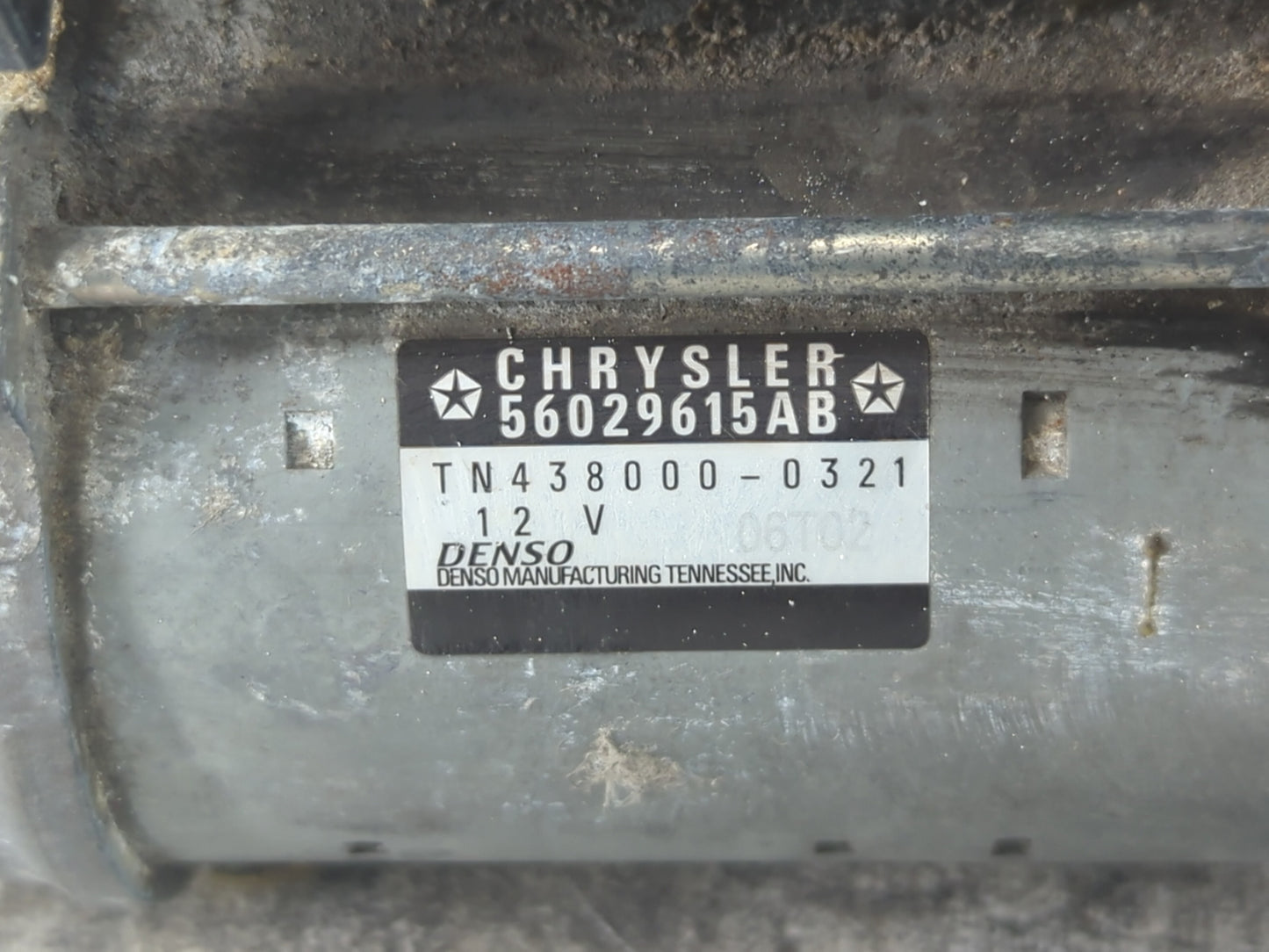 2015-2022 Jeep Cherokee Car Starter Motor Solenoid OEM P/N:TN438000-0321 56029615AB Fits OEM Used Auto Parts - Oemusedautopa