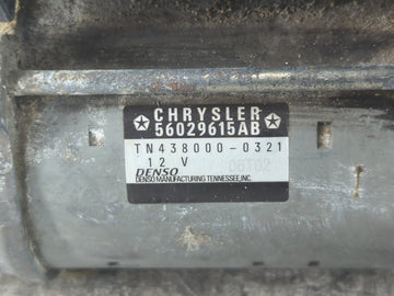 2015-2022 Jeep Cherokee Car Starter Motor Solenoid OEM P/N:TN438000-0321 56029615AB Fits OEM Used Auto Parts