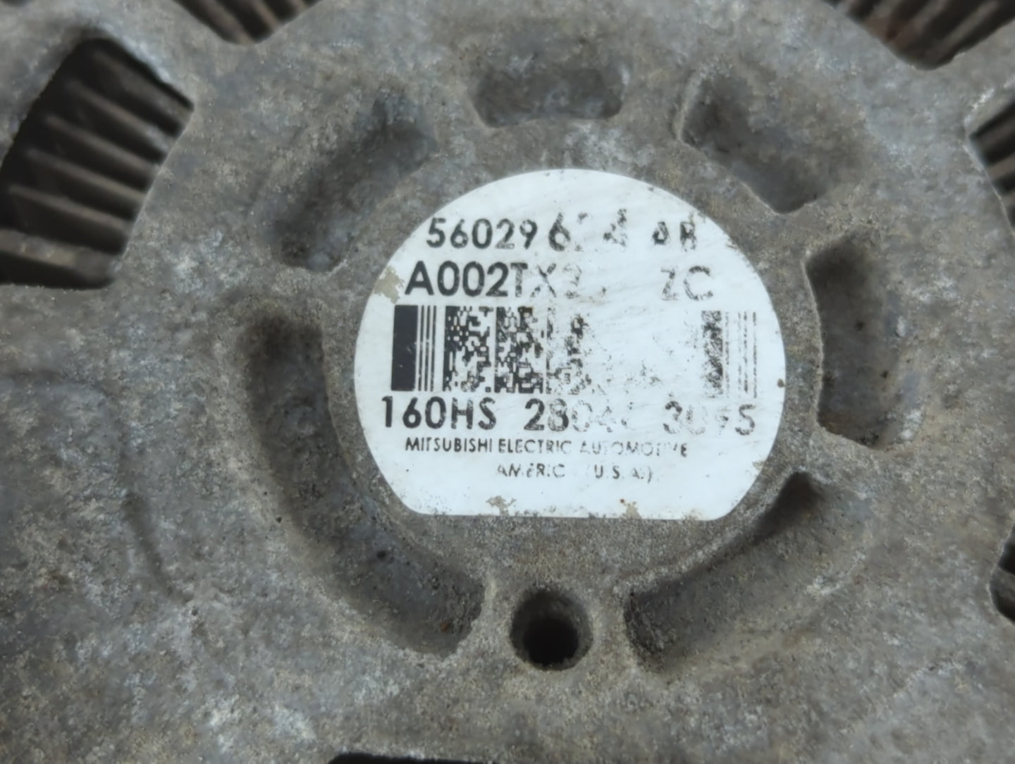 2014-2018 Jeep Cherokee Alternator Replacement Generator Charging Assembly Engine OEM P/N:56029624AB Fits OEM Used Auto Part