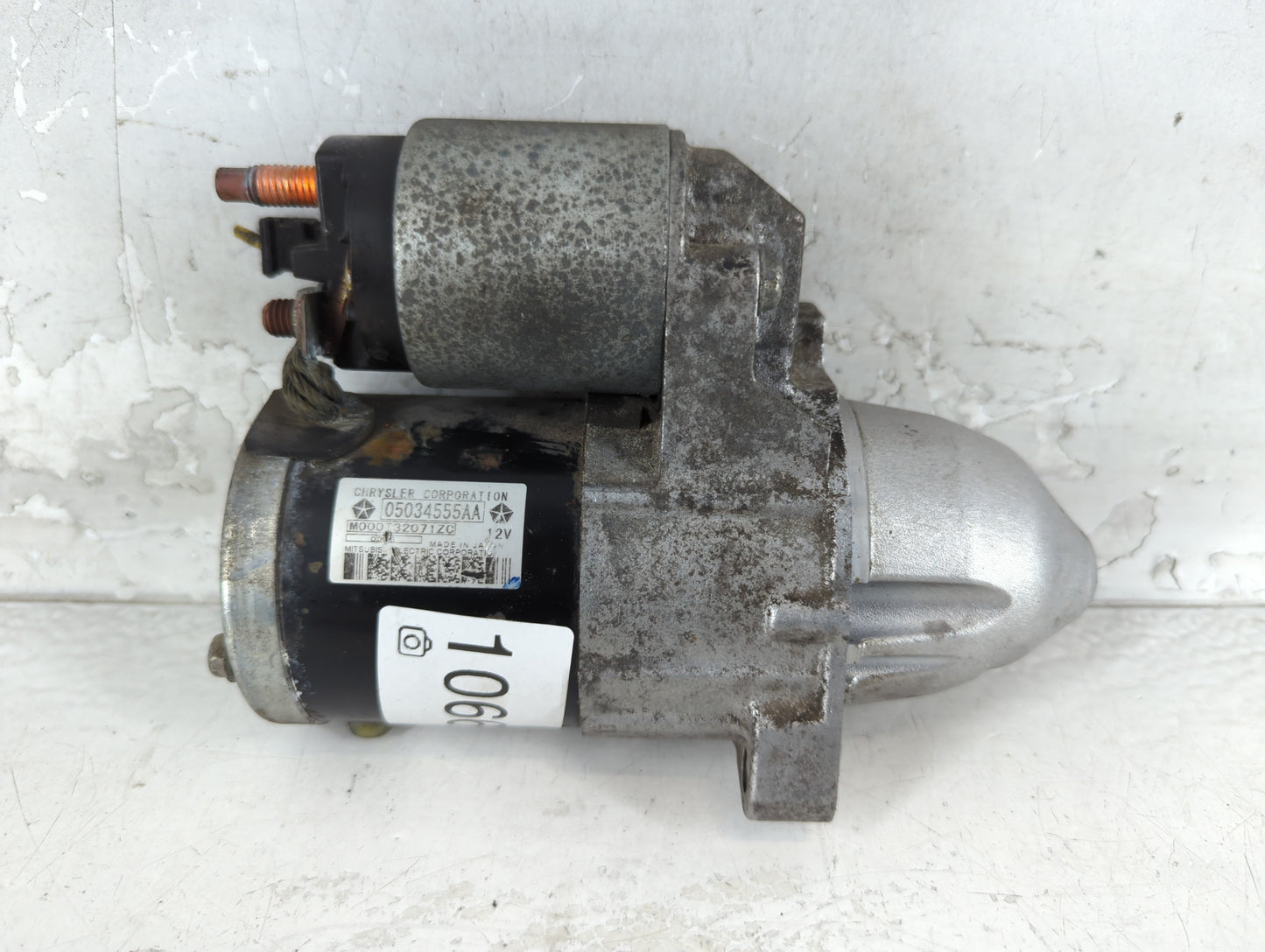2016 Jeep Compass Car Starter Motor Solenoid OEM P/N:M000T32071ZC 05034555AA Fits OEM Used Auto Parts - Oemusedautoparts1.co