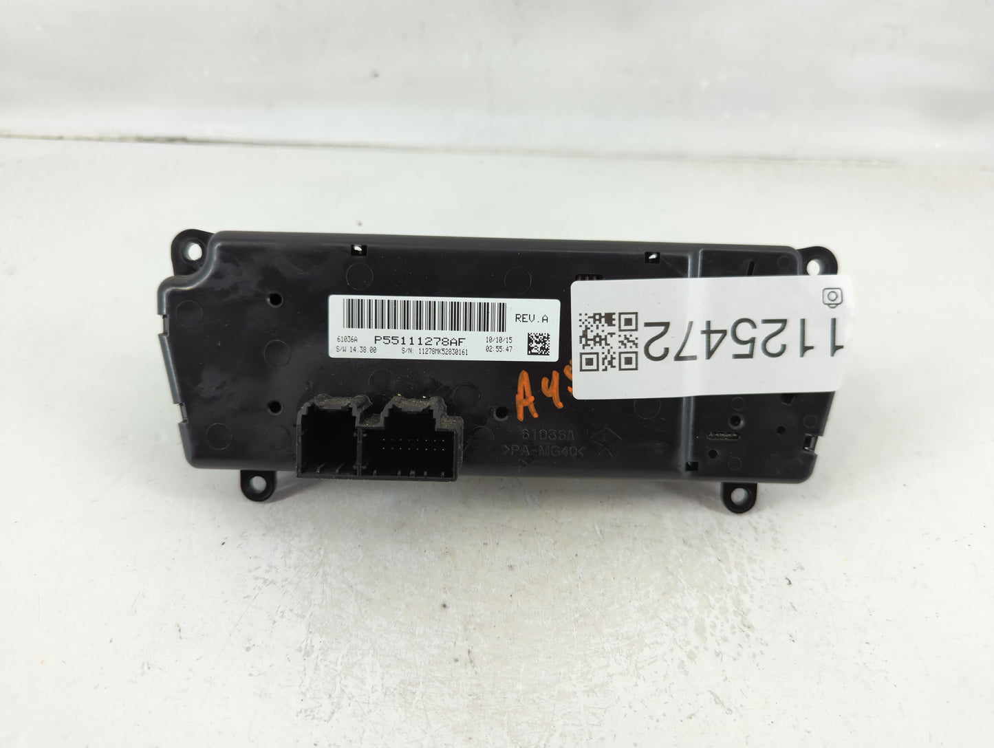 2016 Jeep Compass Climate Control Module Temperature AC/Heater Replacement P/N:P55111278AF Fits Fits 2011 2012 2013 2014 201