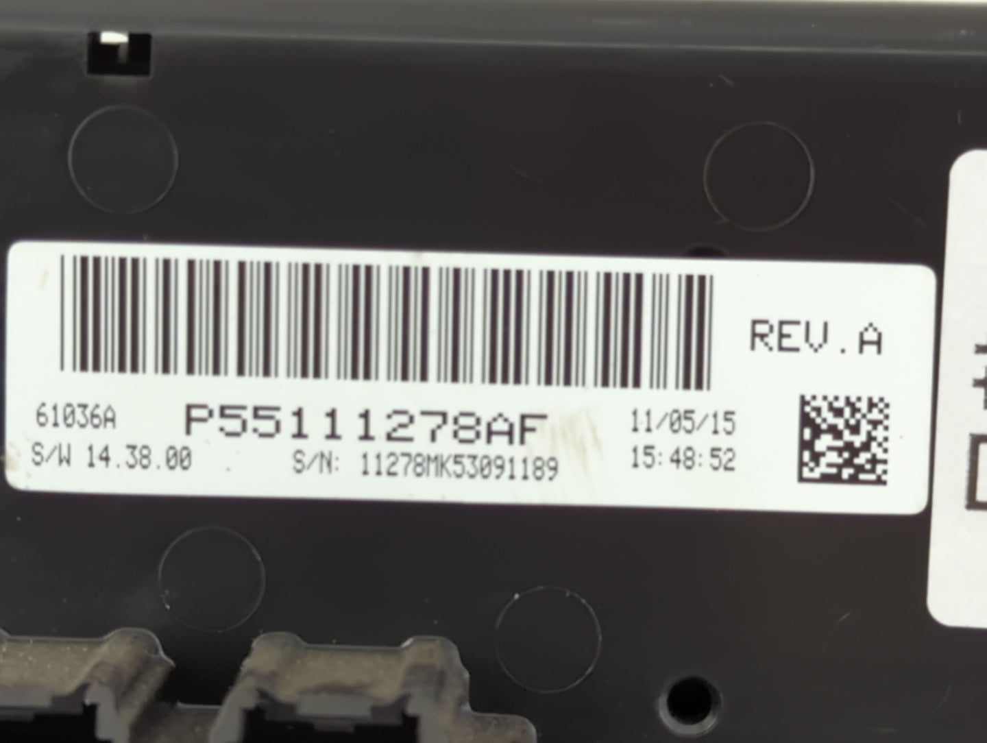 2016 Jeep Compass Climate Control Module Temperature AC/Heater Replacement P/N:P55111278AF Fits Fits 2011 2012 2013 2014 201