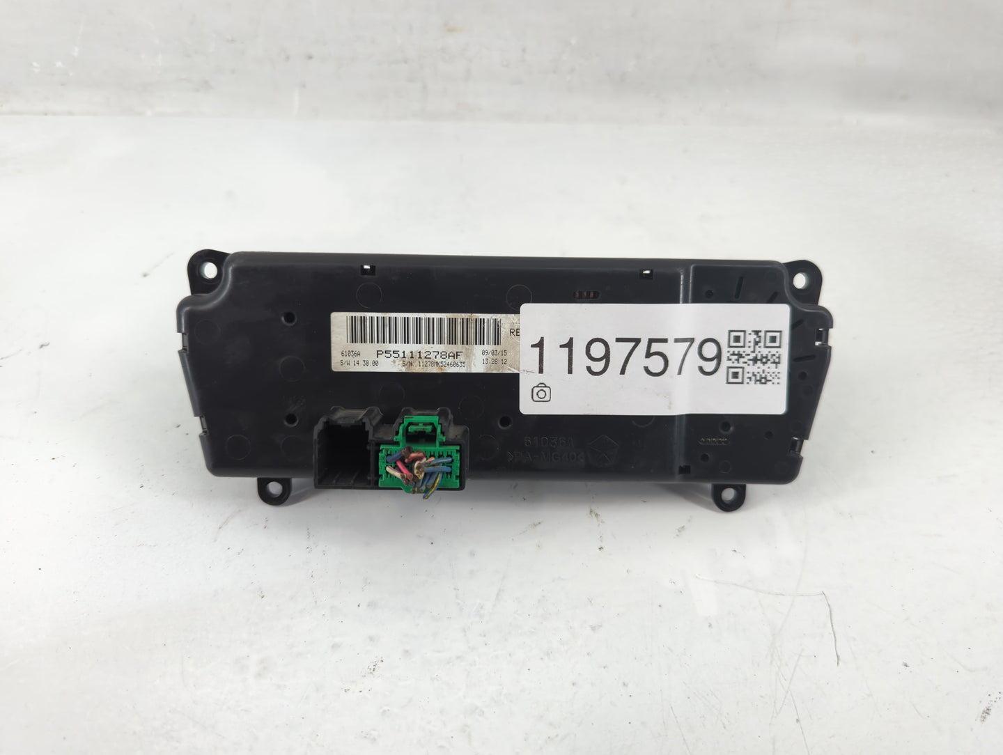 2016 Jeep Compass Climate Control Module Temperature AC/Heater Replacement P/N:P55111278AF Fits Fits 2011 2012 2013 2014 201