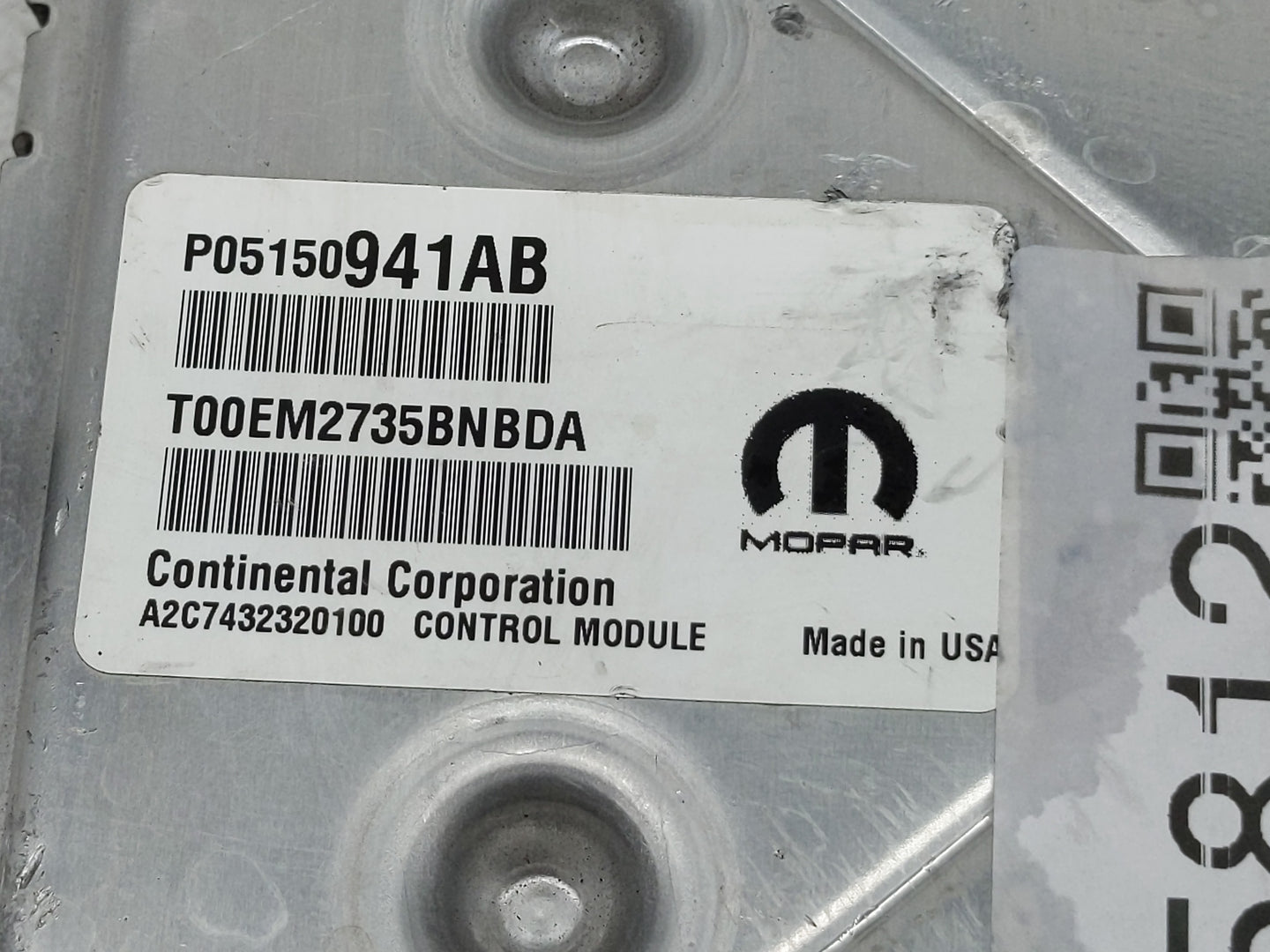 2013-2017 Jeep Compass PCM Engine Control Computer ECU ECM PCU OEM P/N:P05150941AB Fits Fits 2013 2014 2015 2016 2017 OEM Us