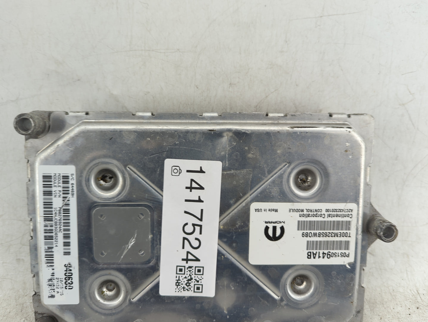 2013-2017 Jeep Compass PCM Engine Control Computer ECU ECM PCU OEM P/N:P68276924AC Fits Fits 2013 2014 2015 2016 2017 OEM Us