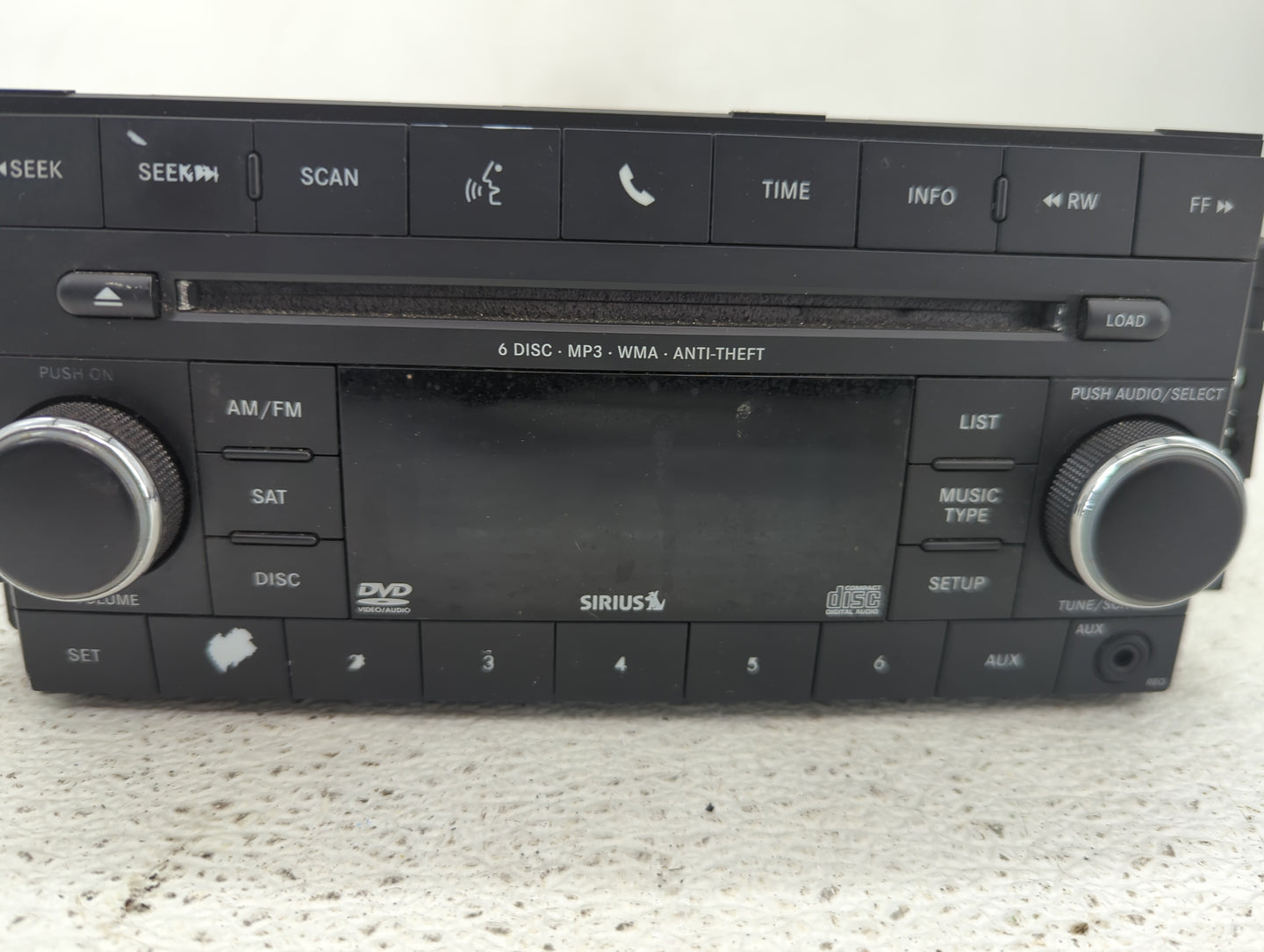 2016 Jeep Compass Radio AM FM Cd Player Receiver Replacement P/N:05064949AJ Fits Fits 2013 2014 2015 2017 OEM Used Auto Part