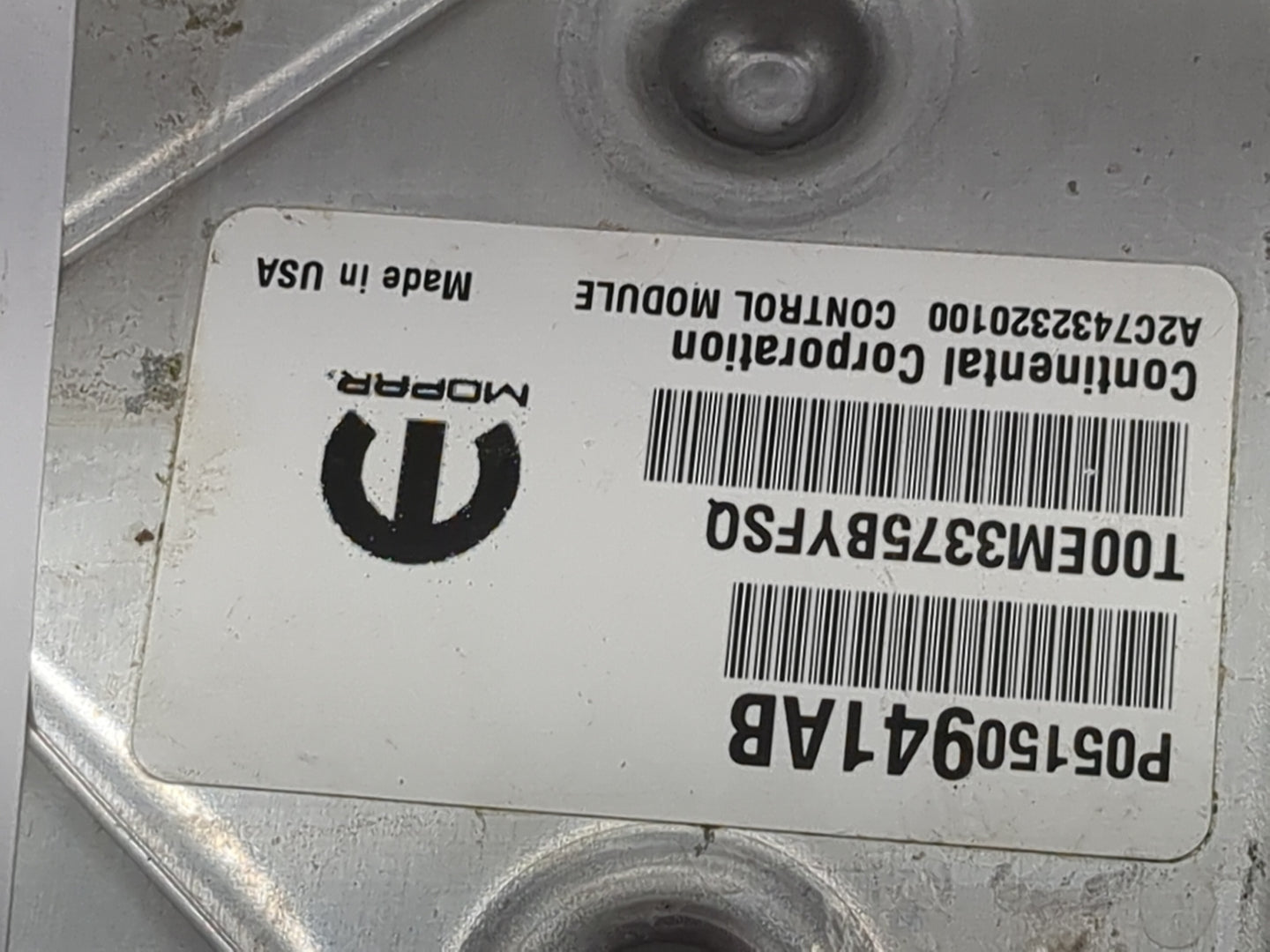 2013-2017 Jeep Compass PCM Engine Control Computer ECU ECM PCU OEM P/N:P05150941AB T00EM3375BYFSQ Fits OEM Used Auto Parts -
