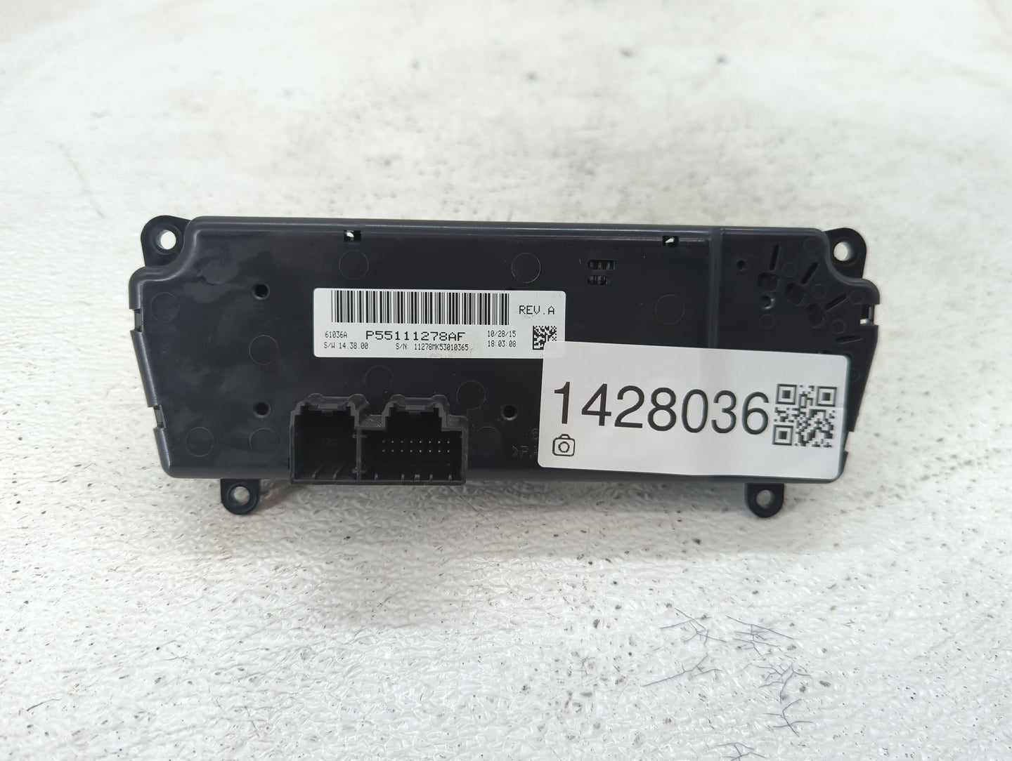 2016 Jeep Compass Climate Control Module Temperature AC/Heater Replacement P/N:P55111278AF Fits Fits 2011 2012 2013 2014 201