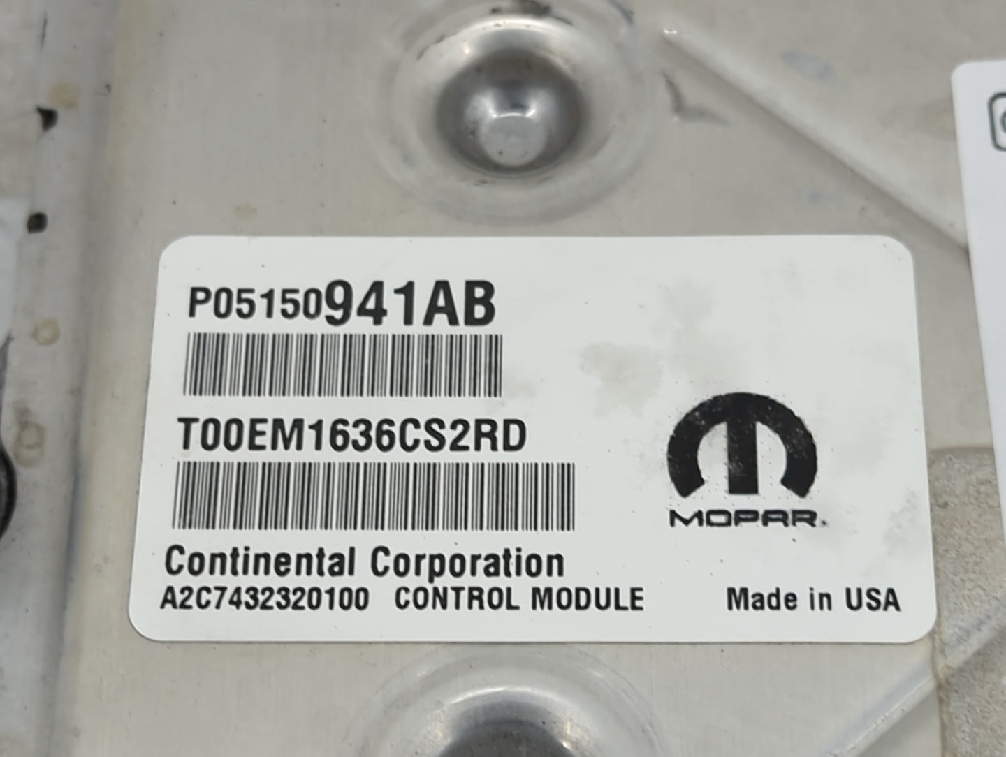 2013-2017 Jeep Compass PCM Engine Control Computer ECU ECM PCU OEM P/N:P05150941AB T00EM1636CS2RD Fits OEM Used Auto Parts -