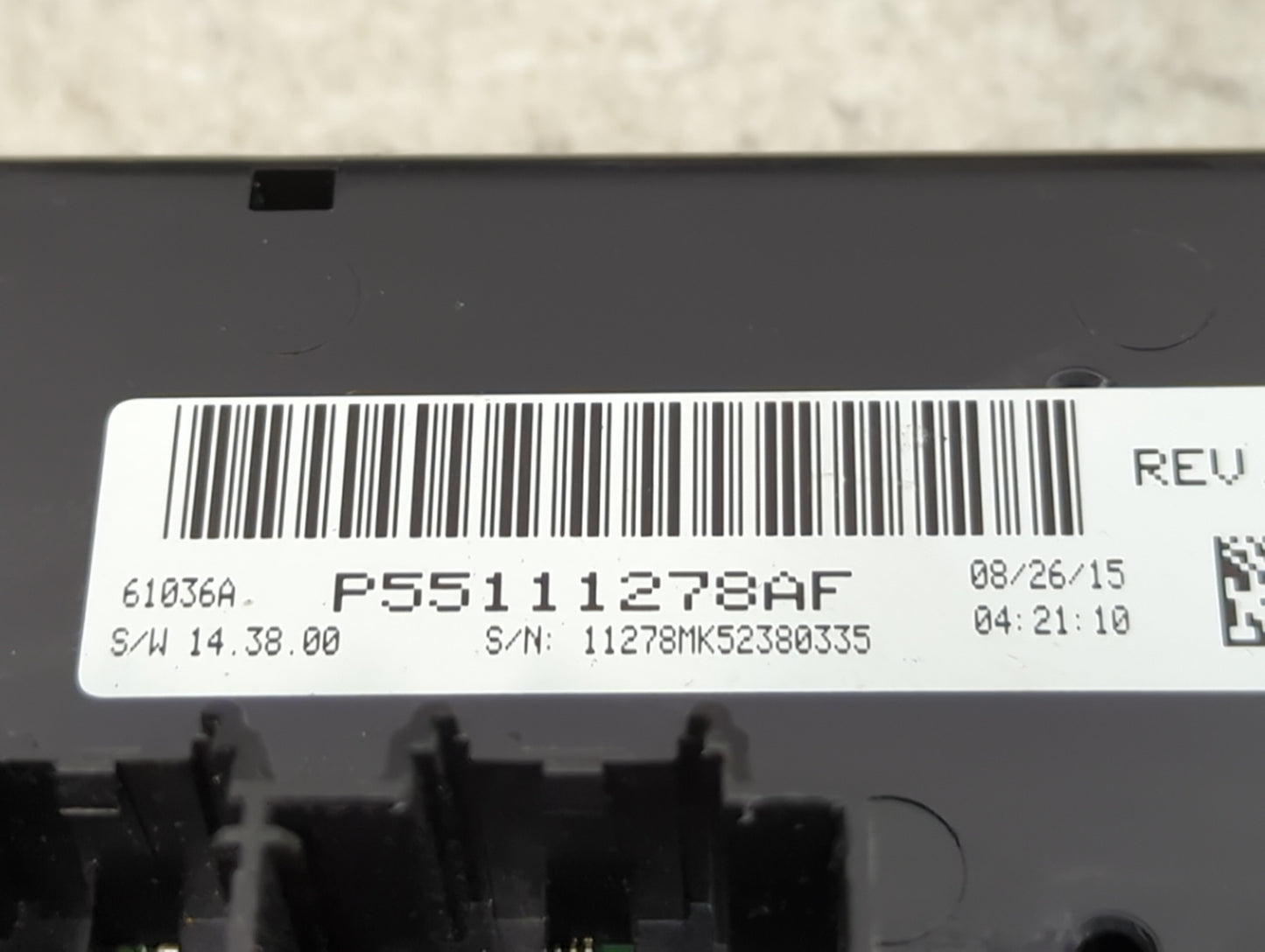 2016 Jeep Compass Climate Control Module Temperature AC/Heater Replacement P/N:P55111278AF Fits Fits 2011 2012 2013 2014 201