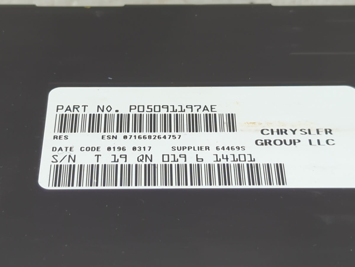 2013-2016 Jeep Compass Radio AM FM Cd Player Receiver Replacement P/N:P05091197AE 05091197AE Fits Fits 2013 2014 2015 2016 2