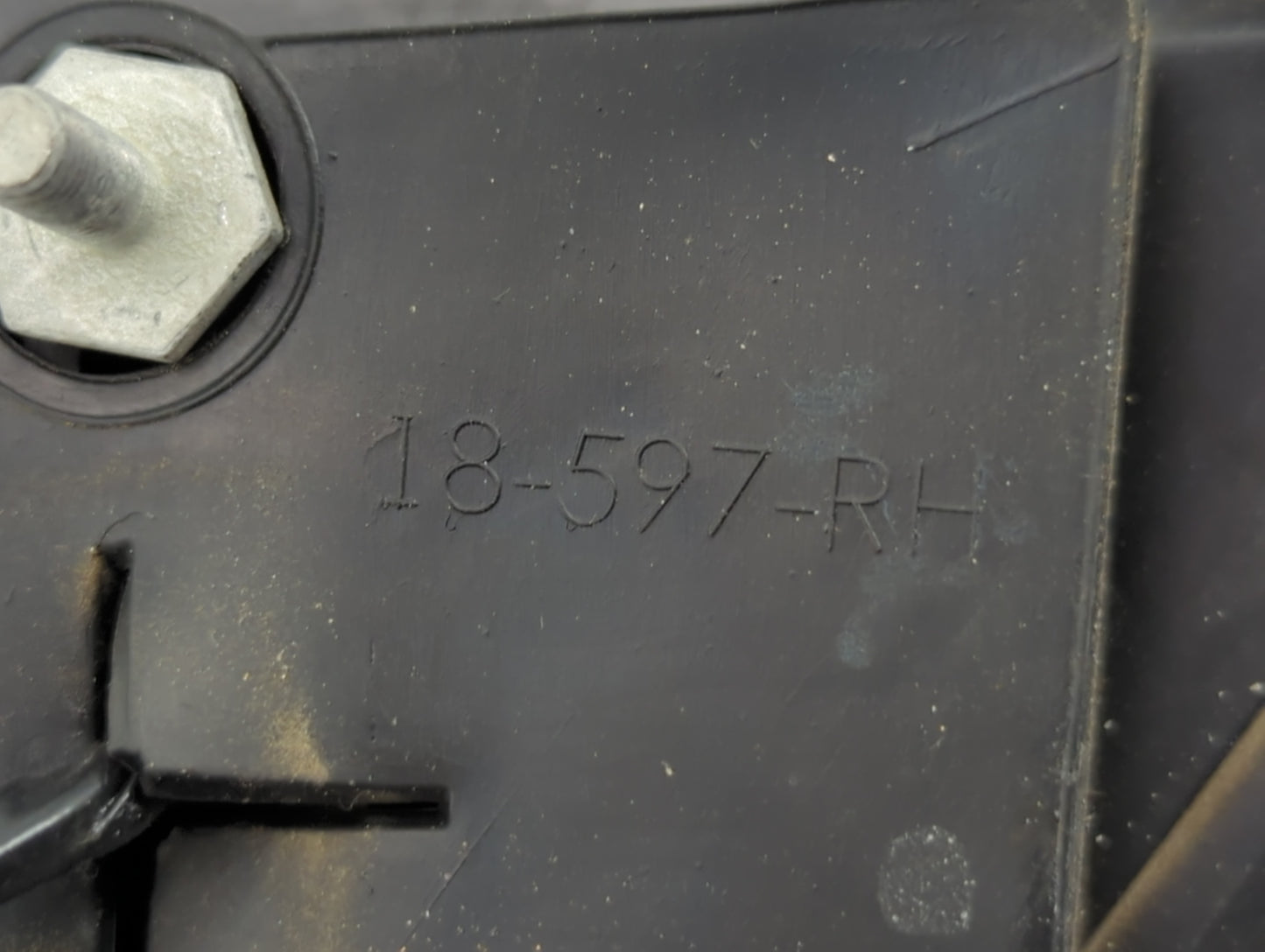2016 Jeep Compass Passenger Right Side View Manual Door Mirror Black - Oemusedautoparts1.com