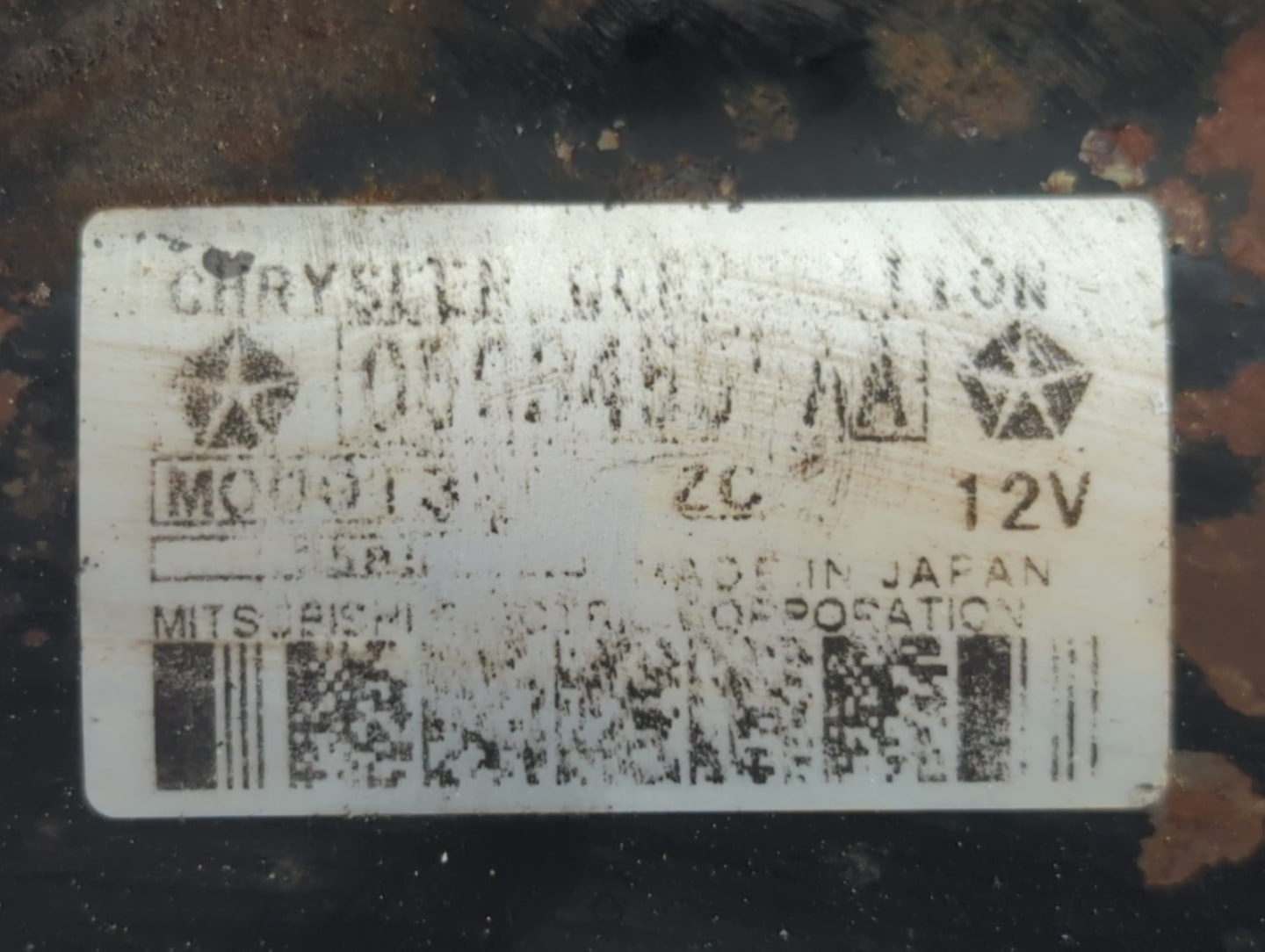 2016 Jeep Compass Car Starter Motor Solenoid OEM P/N:05034555AA Fits OEM Used Auto Parts - Oemusedautoparts1.com