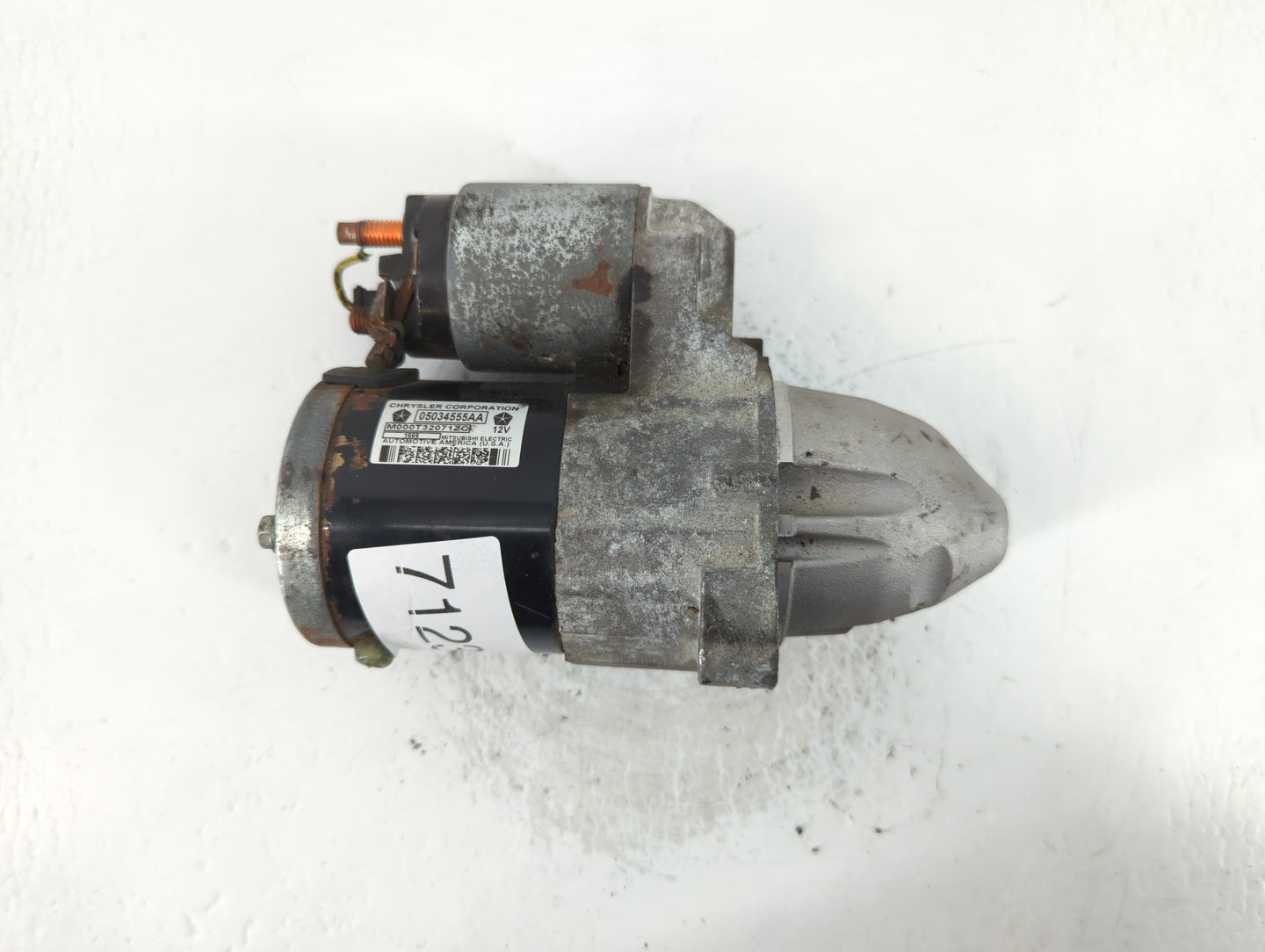 2016 Jeep Compass Car Starter Motor Solenoid OEM P/N:M000T32071ZC 05034555AA Fits OEM Used Auto Parts - Oemusedautoparts1.co