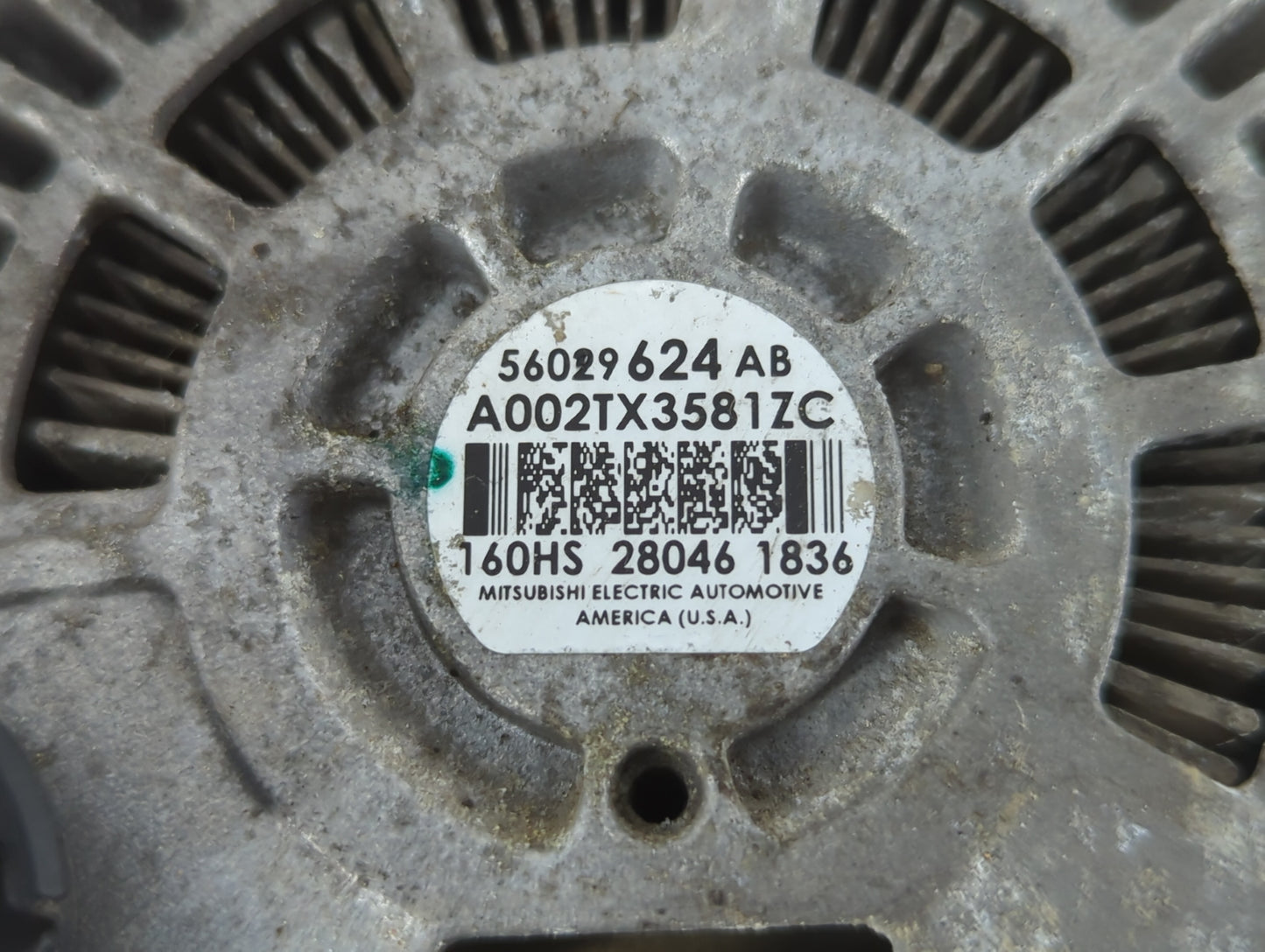 2017-2022 Jeep Compass Alternator Replacement Generator Charging Assembly Engine OEM P/N:56029624AB Fits OEM Used Auto Parts