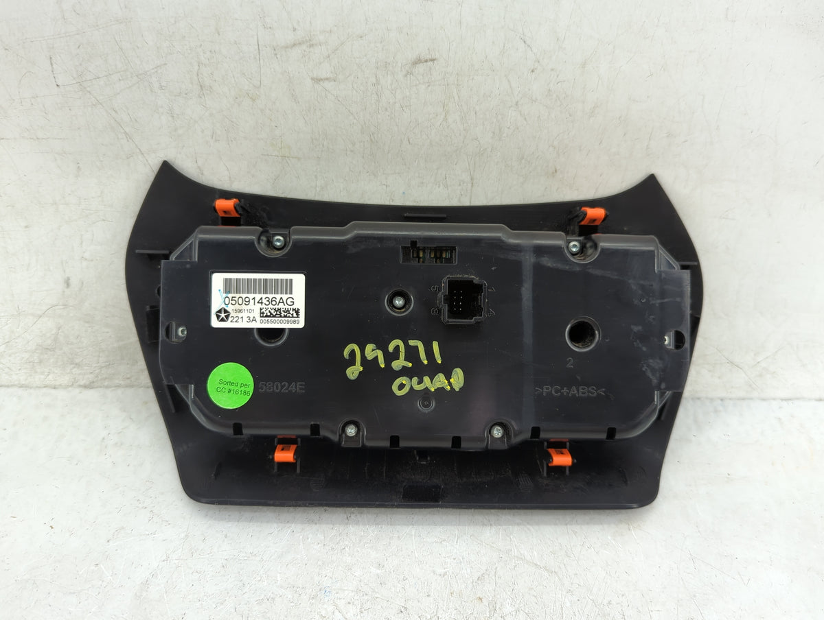 2016 Jeep Compass Climate Control Module Temperature AC/Heater Replacement P/N:05091436AG Fits Fits 2011 2012 2013 2014 2015