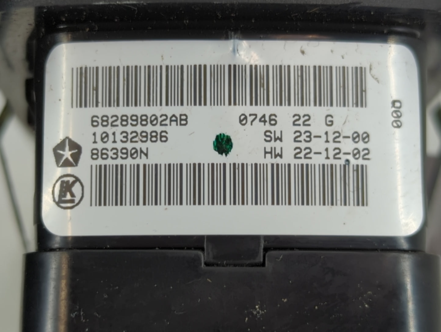 2016-2022 Jeep Grand Cherokee Master Power Window Switch Replacement Driver Side Left P/N:68289802AB Fits OEM Used Auto Part