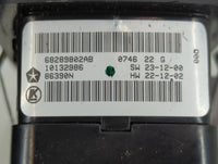 2016-2022 Jeep Grand Cherokee Master Power Window Switch Replacement Driver Side Left P/N:68289802AB Fits OEM Used Auto Part