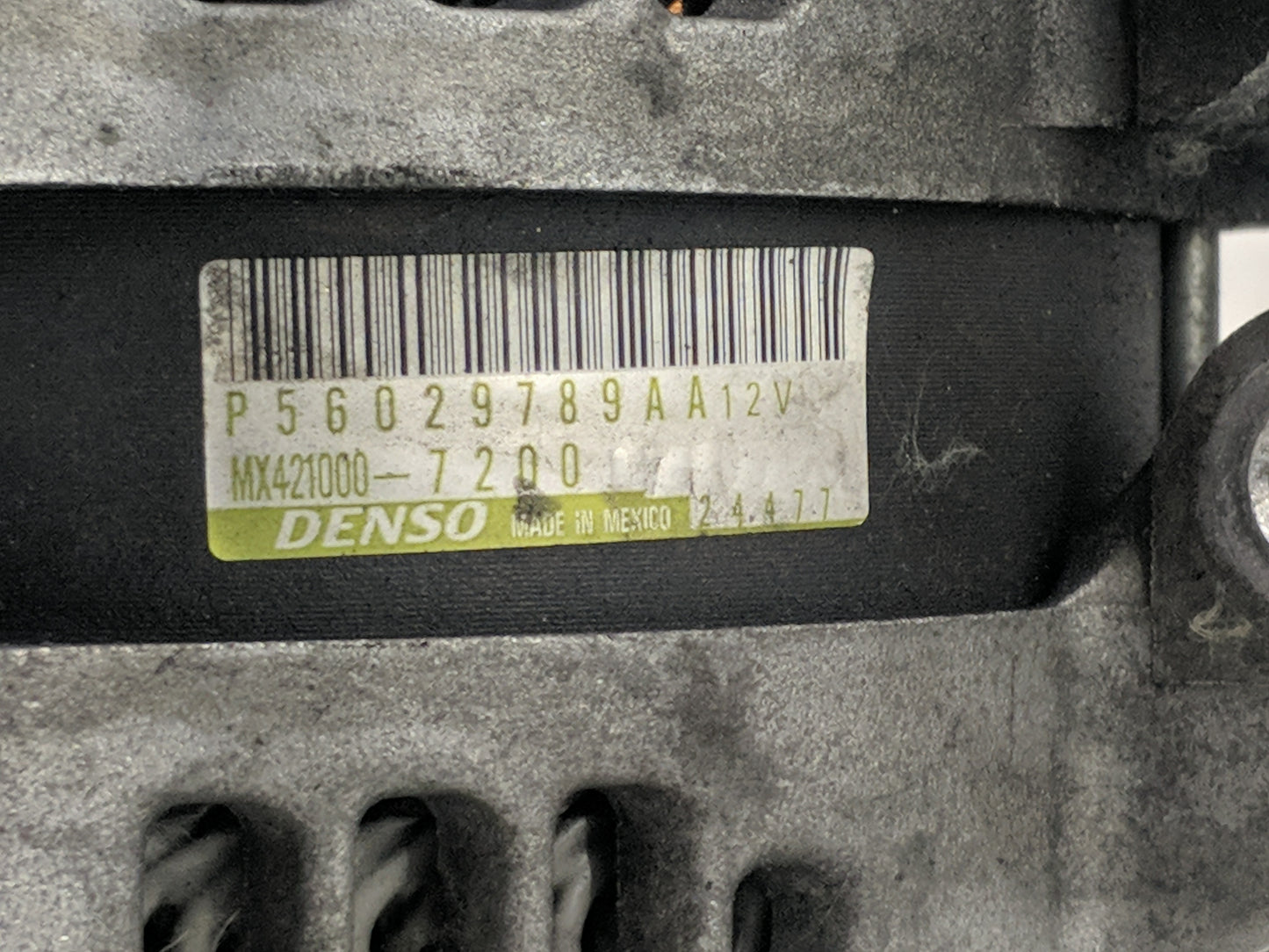 2011-2016 Jeep Grand Cherokee Alternator Replacement Generator Charging Assembly Engine OEM P/N:MX421000-7200 Fits OEM Used 