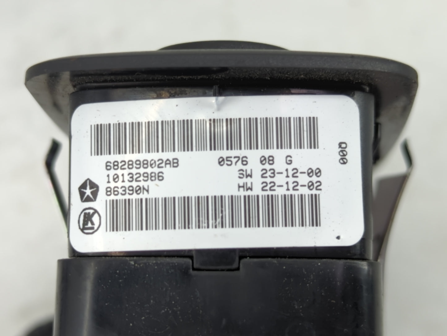 2016-2022 Jeep Grand Cherokee Master Power Window Switch Replacement Driver Side Left P/N:68289802AB Fits OEM Used Auto Part
