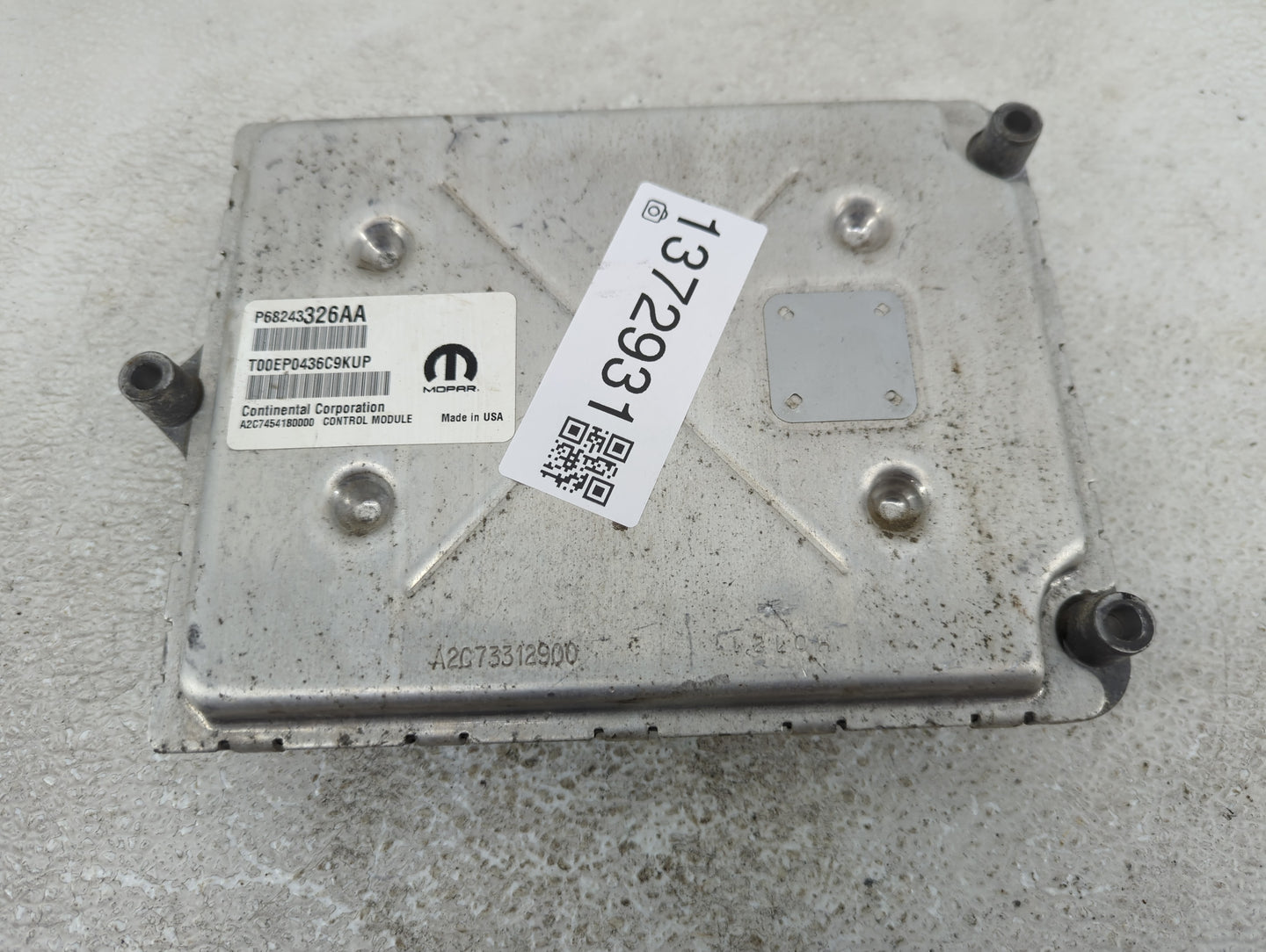 2016-2017 Jeep Grand Cherokee PCM Engine Control Computer ECU ECM PCU OEM P/N:P68243326AA Fits Fits 2016 2017 OEM Used Auto 