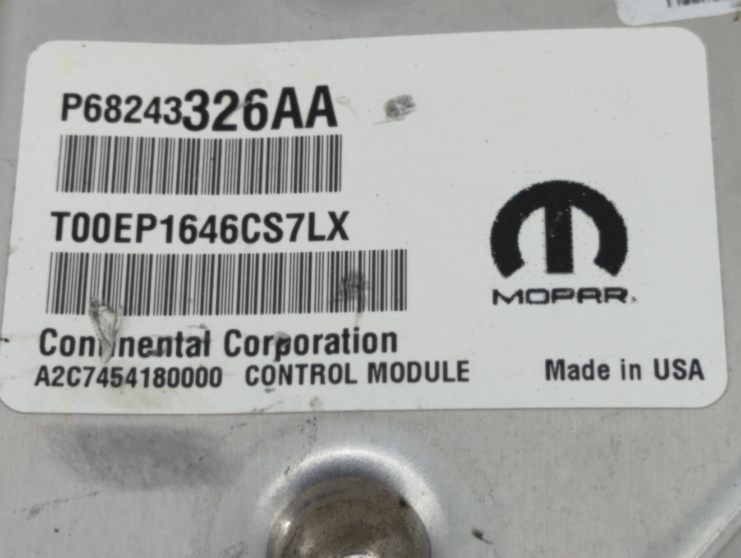 2014-2018 Jeep Grand Cherokee PCM Engine Control Computer ECU ECM PCU OEM P/N:68243326AA Fits Fits 2014 2015 2016 2017 2018 