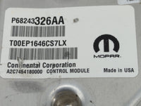 2014-2018 Jeep Grand Cherokee PCM Engine Control Computer ECU ECM PCU OEM P/N:68243326AA Fits Fits 2014 2015 2016 2017 2018 