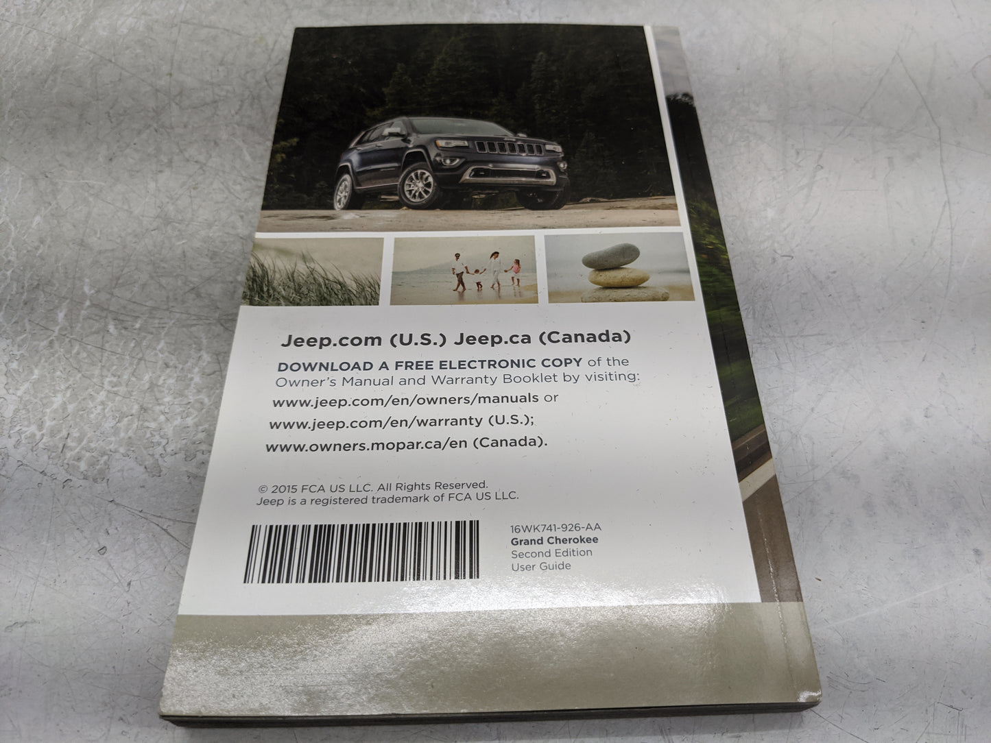 2016 Jeep Grand Cherokee Owners Manual Book Guide OEM Used Auto Parts - Oemusedautoparts1.com