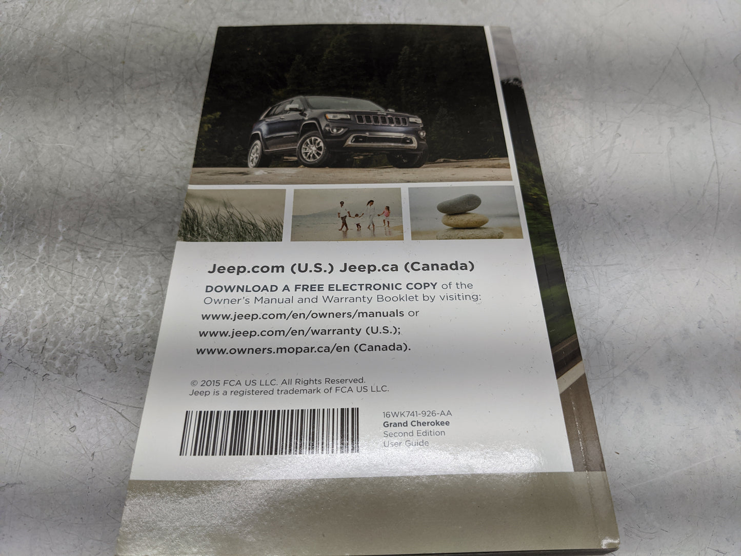 2016 Jeep Grand Cherokee Owners Manual Book Guide OEM Used Auto Parts - Oemusedautoparts1.com