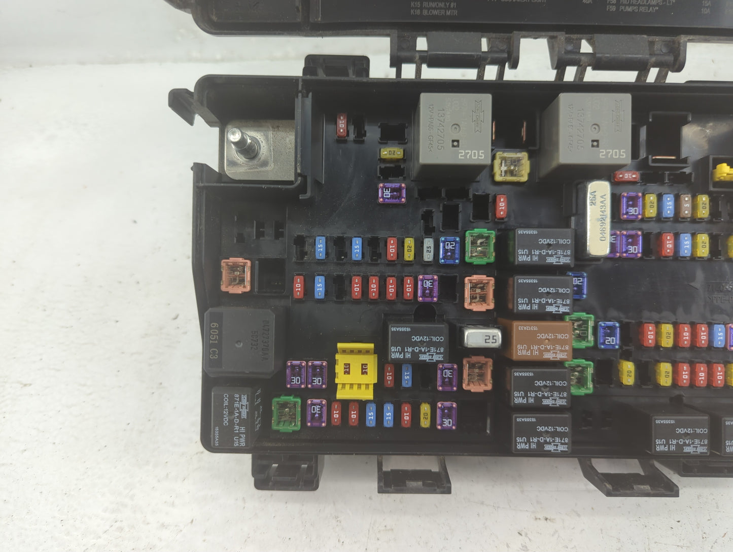 2016 Jeep Grand Cherokee Fusebox Fuse Box Panel Relay Module P/N:7140-1980-30 Fits OEM Used Auto Parts - Oemusedautoparts1.c