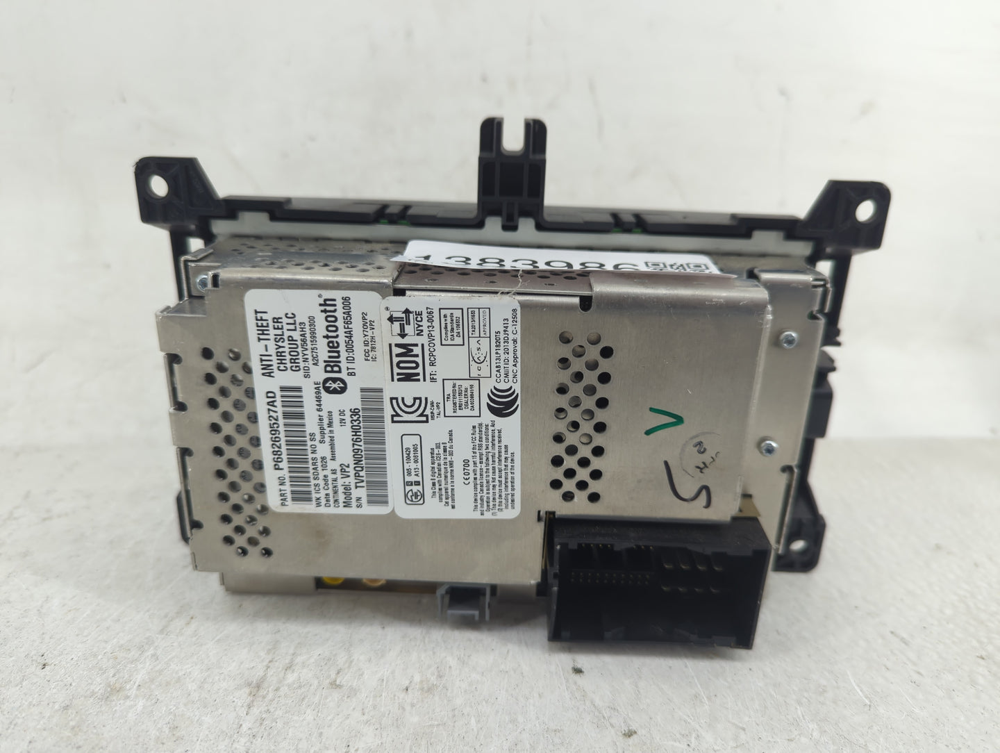 2016 Jeep Grand Cherokee Radio AM FM Cd Player Receiver Replacement P/N:68269527AD Fits OEM Used Auto Parts - Oemusedautopar