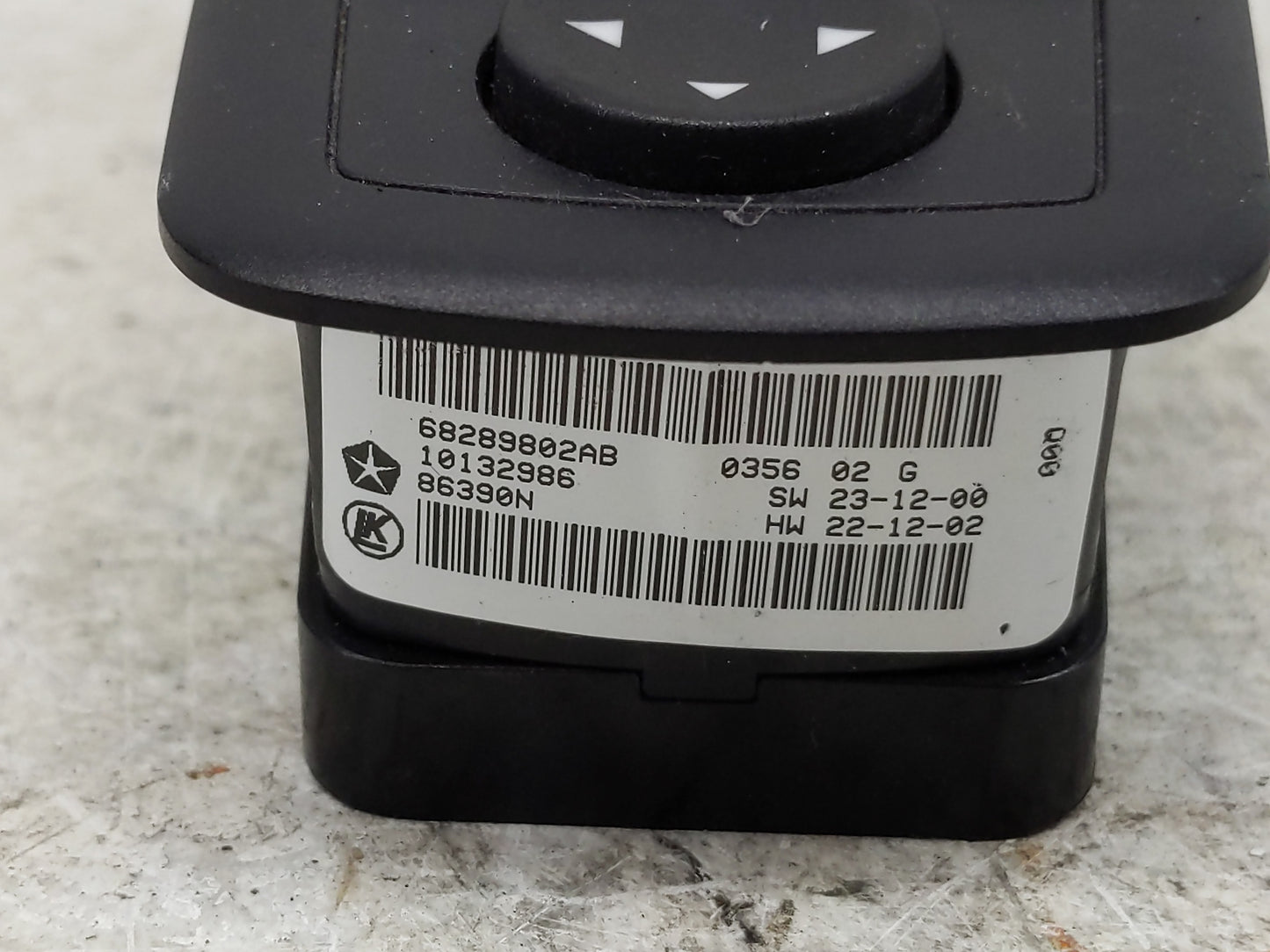 2016-2022 Jeep Grand Cherokee Master Power Window Switch Replacement Driver Side Left P/N:68289802AB Fits OEM Used Auto Part