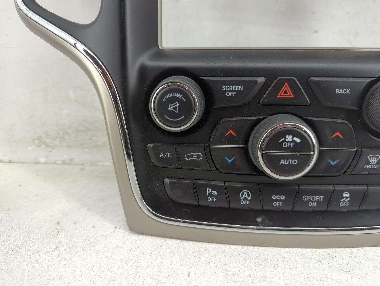 2016-2017 Jeep Grand Cherokee Climate Control Module Temperature AC/Heater Replacement P/N:68254007AE Fits Fits 2016 2017 OE