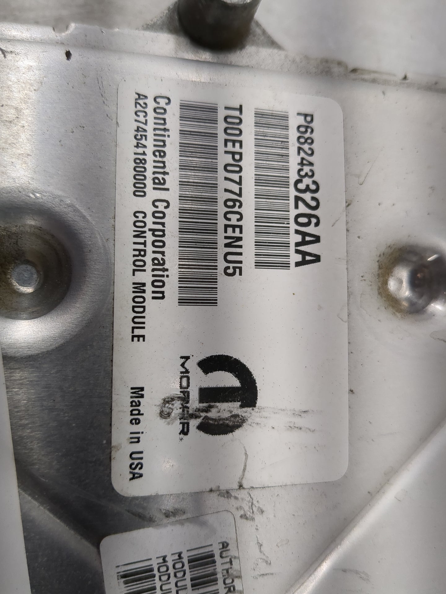 2016-2017 Jeep Grand Cherokee PCM Engine Control Computer ECU ECM PCU OEM P/N:P68252317AJ P68243326AA Fits Fits 2016 2017 OE