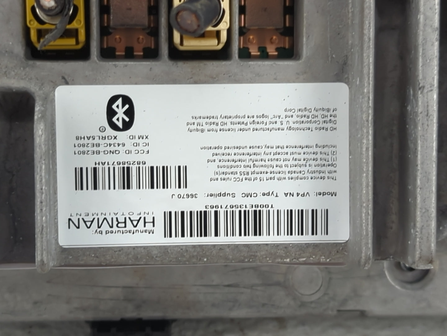 2016 Jeep Grand Cherokee Radio AM FM Cd Player Receiver Replacement P/N:68258671AH T00BE135671963, QNG-BE2801, 643AC-BE2801 