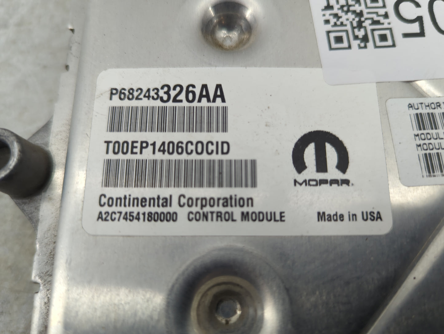 2016-2017 Jeep Grand Cherokee PCM Engine Control Computer ECU ECM PCU OEM P/N:P68243326AA P68252318AJ Fits Fits 2016 2017 OE