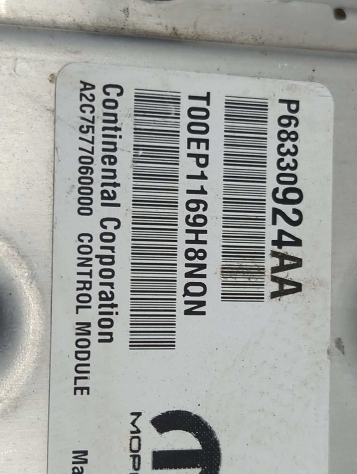 2018-2019 Jeep Grand Cherokee PCM Engine Control Computer ECU ECM PCU OEM P/N:P68330924AA T00EP1169H8NQN Fits Fits 2018 2019