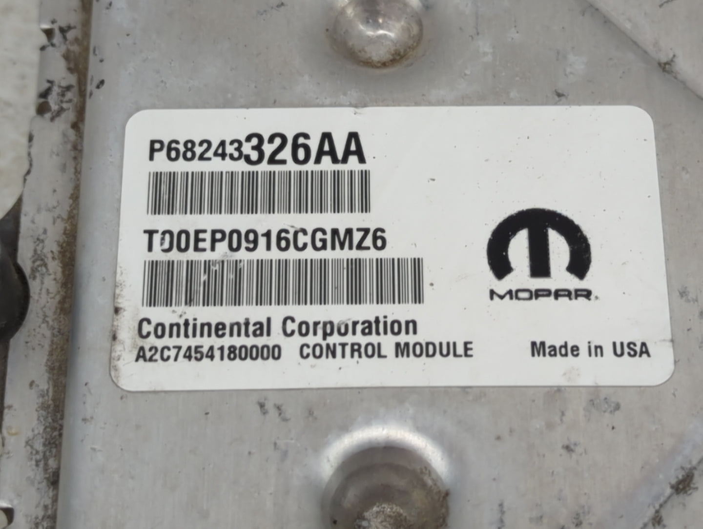 2016-2017 Jeep Grand Cherokee PCM Engine Control Computer ECU ECM PCU OEM P/N:P68243326AA P68252316AJ Fits Fits 2016 2017 OE