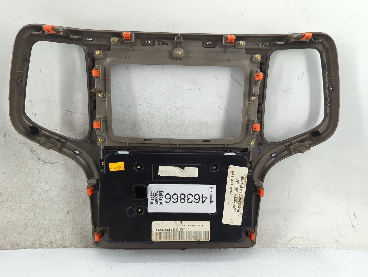 2016-2017 Jeep Grand Cherokee Climate Control Module Temperature AC/Heater Replacement P/N:P68253994AE Fits Fits 2016 2017 O