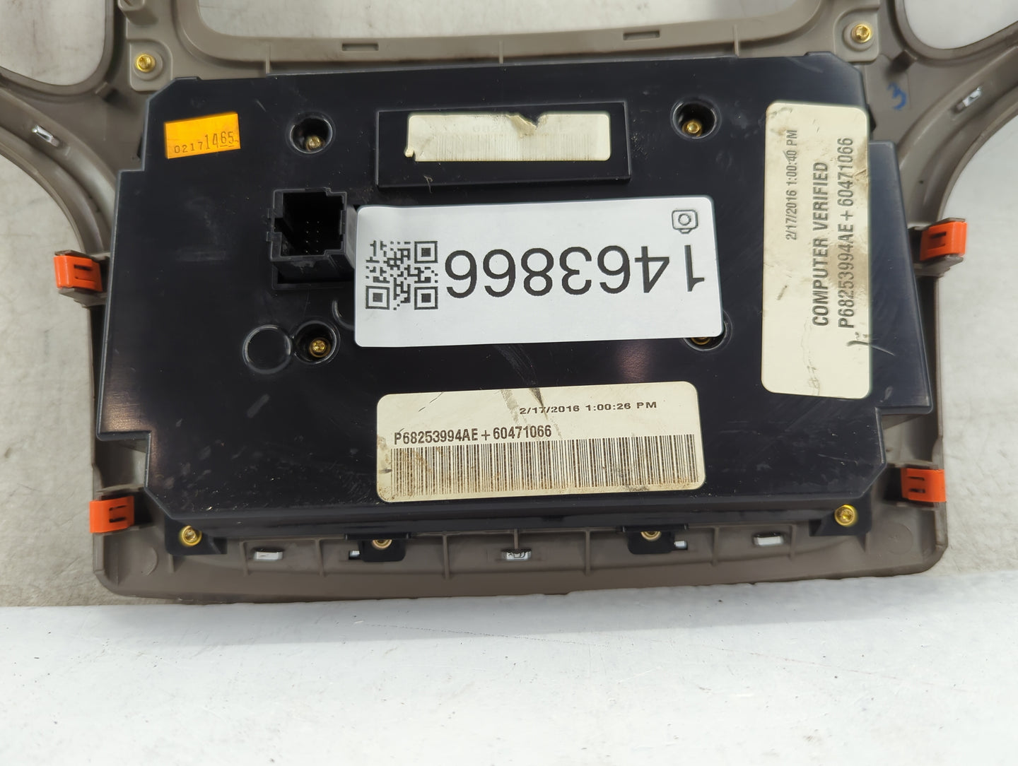 2016-2017 Jeep Grand Cherokee Climate Control Module Temperature AC/Heater Replacement P/N:P68253994AE Fits Fits 2016 2017 O