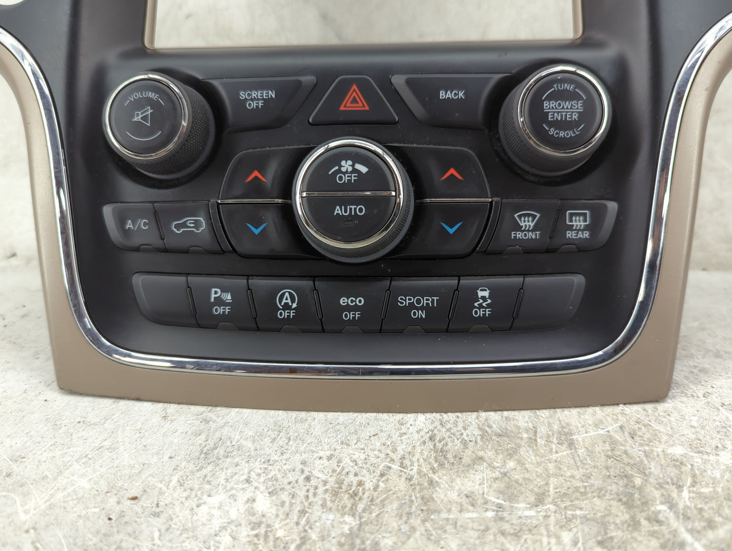 2016 Jeep Grand Cherokee Radio Control Panel 1467731 - Oemusedautoparts1.com