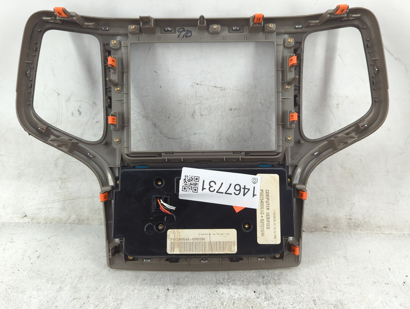 2016 Jeep Grand Cherokee Radio Control Panel 1467731 - Oemusedautoparts1.com