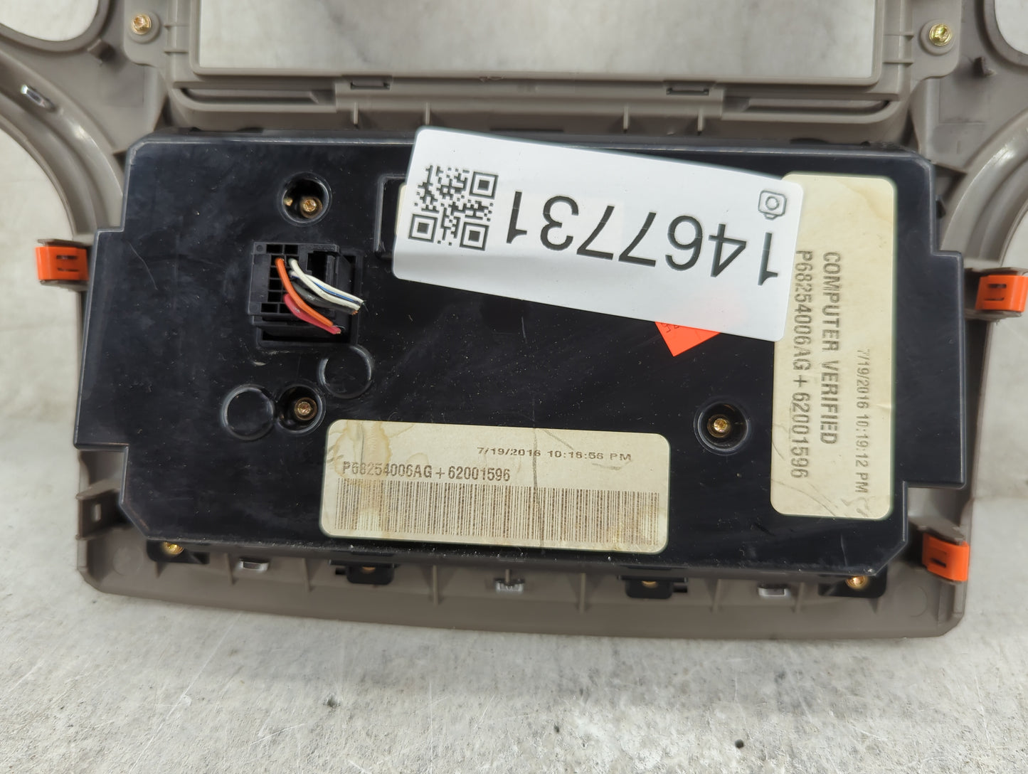 2016 Jeep Grand Cherokee Radio Control Panel 1467731 - Oemusedautoparts1.com
