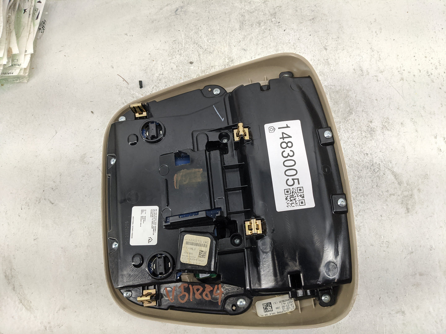 2016-2021 Jeep Grand Cherokee Overhead Console W/rear Climate Control 1483005 - Oemusedautoparts1.com