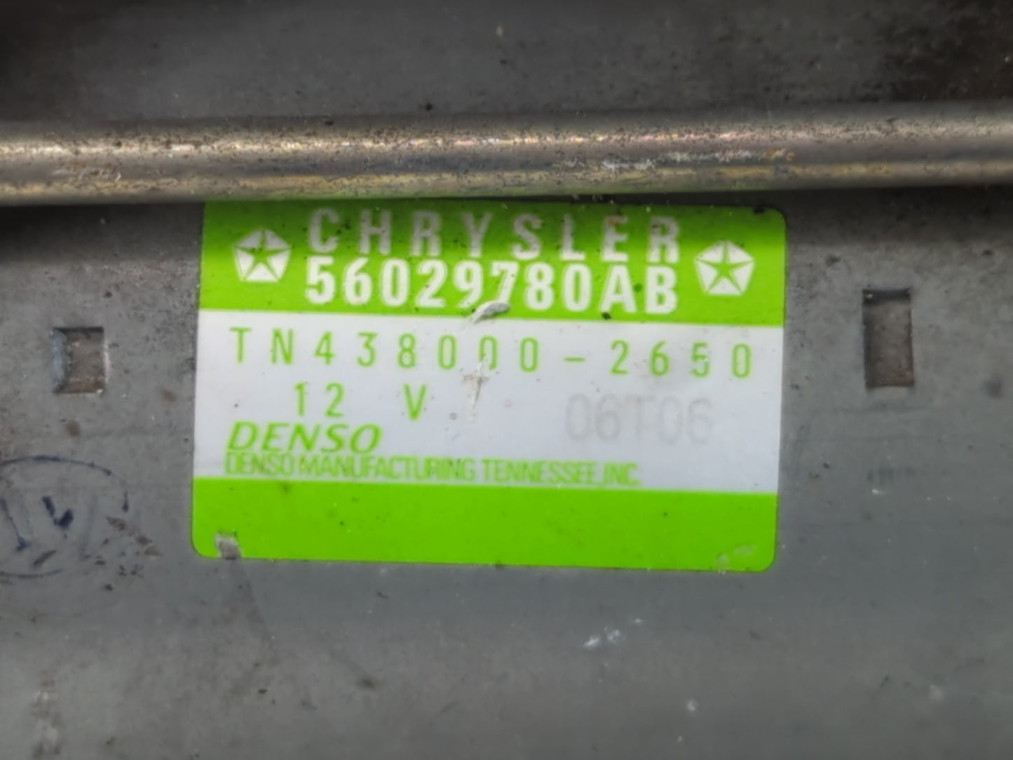 2016-2021 Jeep Grand Cherokee Car Starter Motor Solenoid OEM P/N:TN438000-2650 56029780AB Fits OEM Used Auto Parts - Oemused