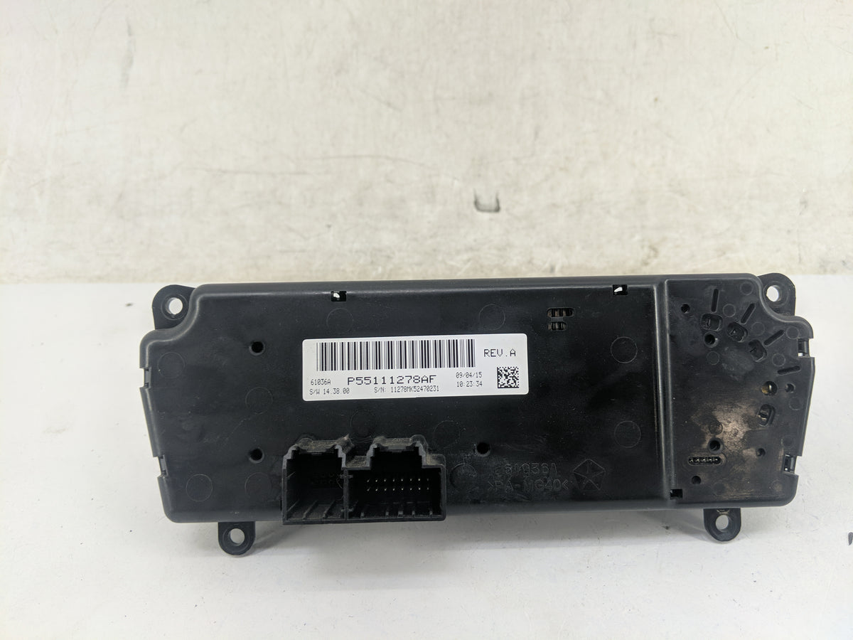 2011-2017 Jeep Patriot Climate Control Module Temperature AC/Heater Replacement P/N:P55111278AF Fits OEM Used Auto Parts - O